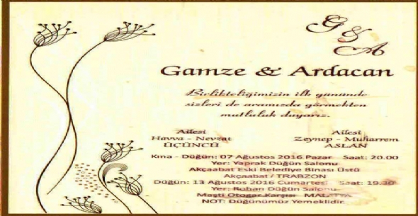 Gamze ile Ardacan ASLAN Evleniyorlar...